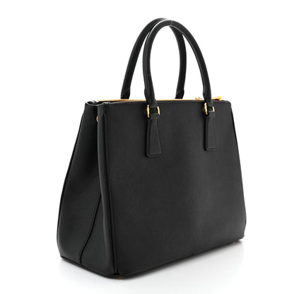 Prada Saffiano Medium Galleria Double Zip Tote Black 3 of 10