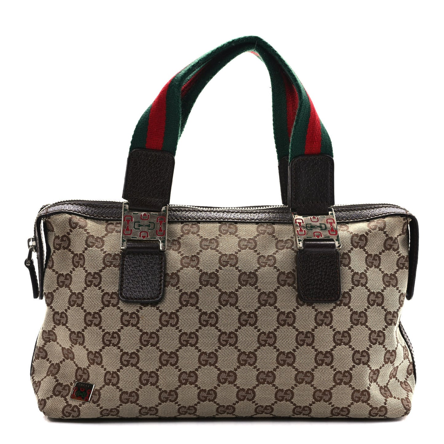 GG Monogram Web Pop Tote Brown