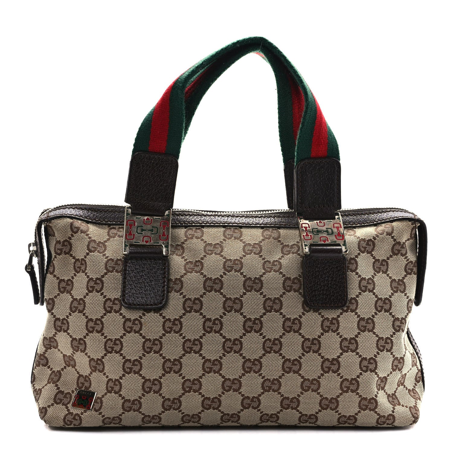Gucci GG Monogram Web Pop Tote Brown 1 of 8