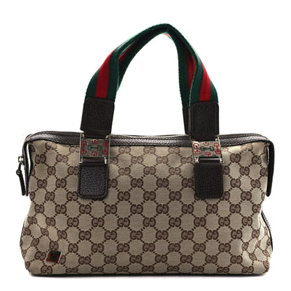 Gucci GG Monogram Web Pop Tote Brown 1 of 8