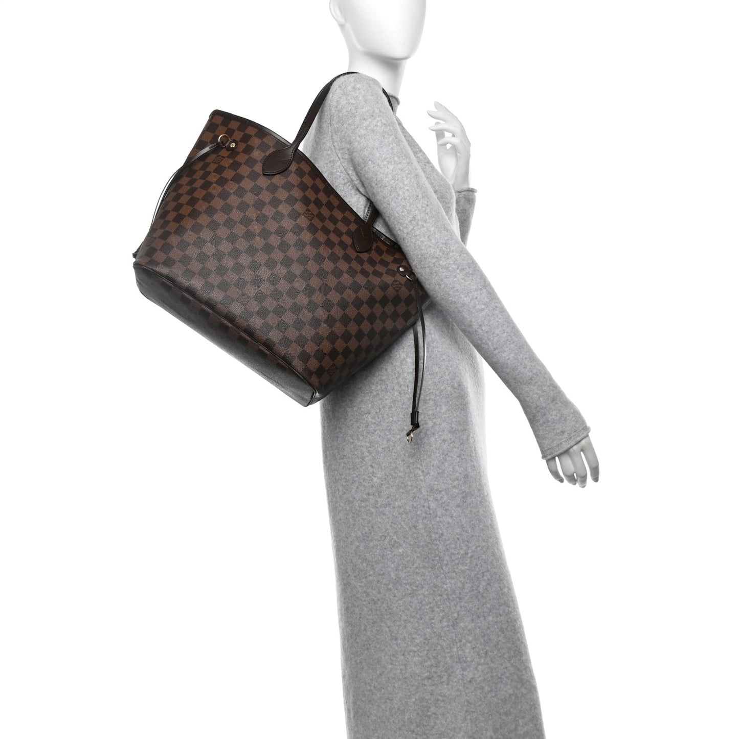 Damier Ebene Neo Neverfull MM Rose Ballerine