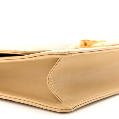 Chanel Lambskin Quilted Large Golden Class Flap Beige 9 of 11