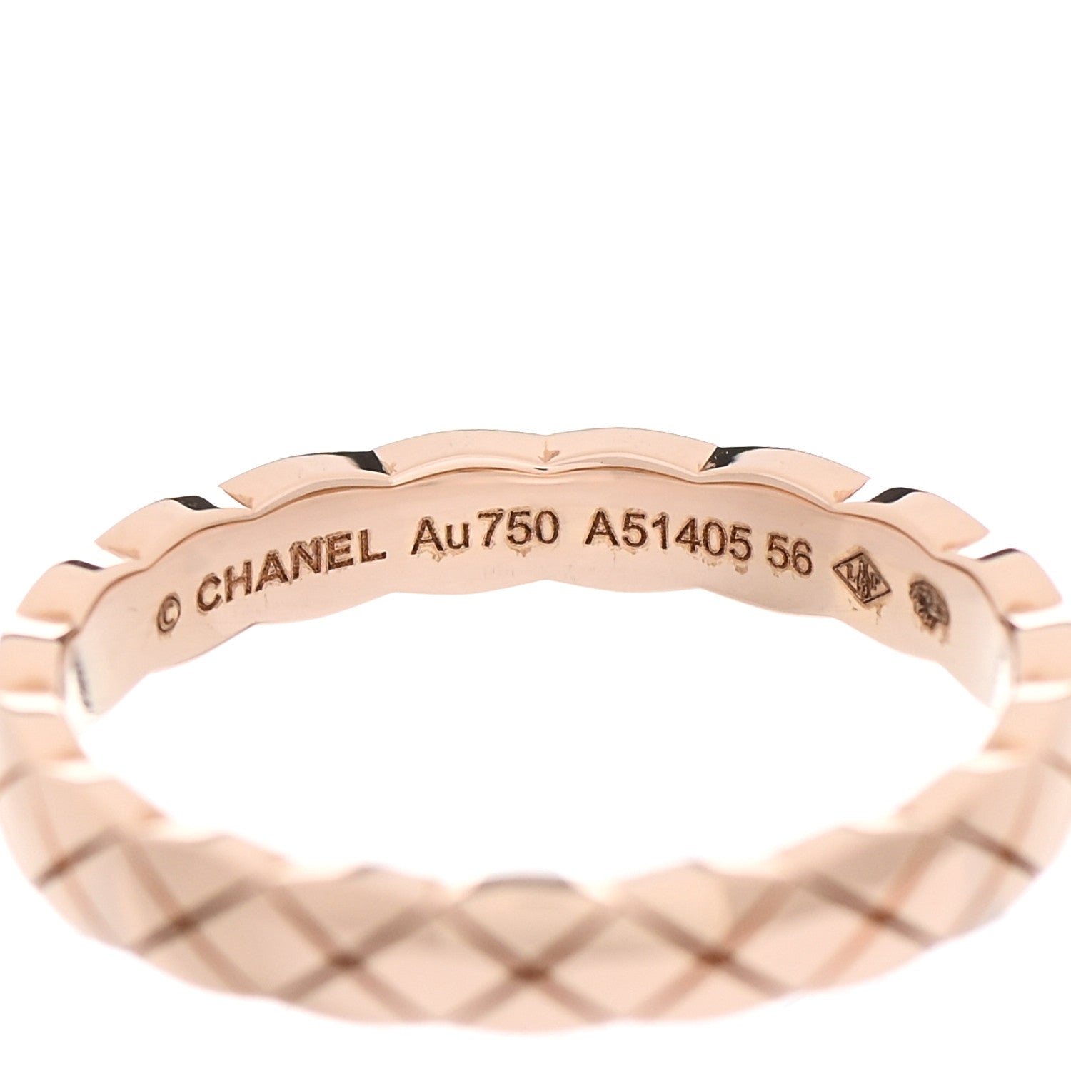 Chanel 18K Beige Gold Mini Coco Crush Ring 56 7.5 4 of 5