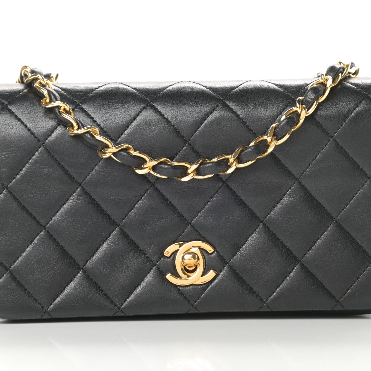 Chanel Lambskin Quilted Mini Flap Black 9 of 15