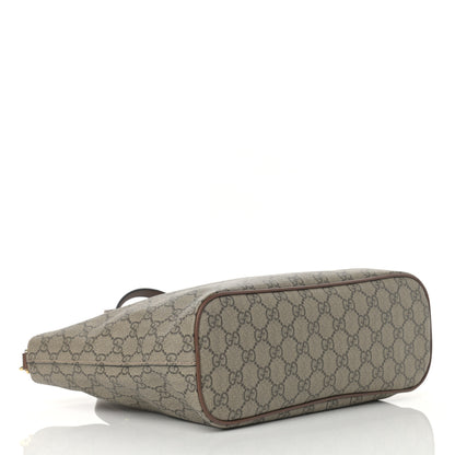 Gucci Soft GG Supreme Monogram Small Crossbody Tote Beige Cuir 4 of 13