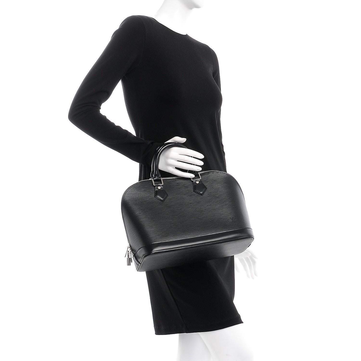 Louis Vuitton Epi Alma PM Black 2 of 7