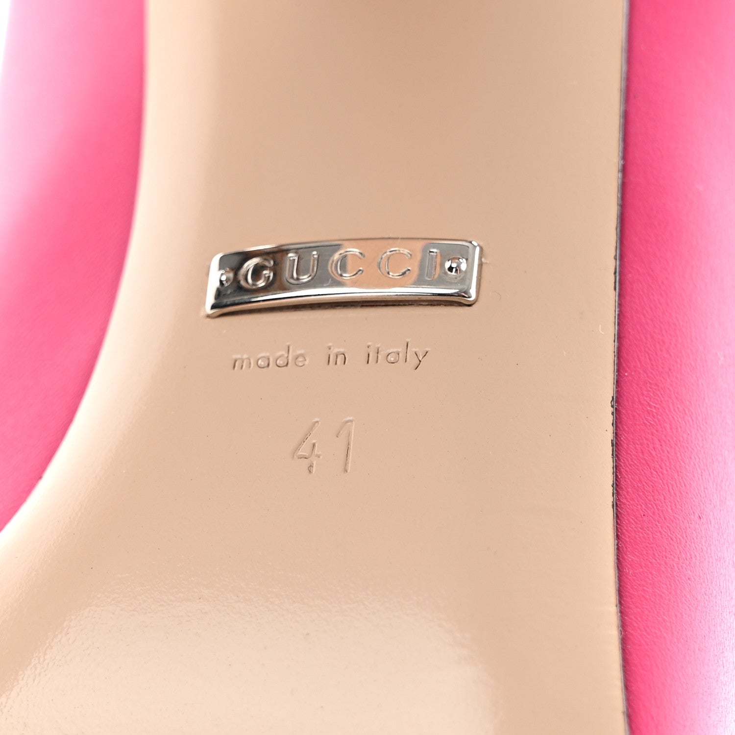 Gucci Nappa Bow High Heel Pumps 41 Bright Fuxia 6 of 10