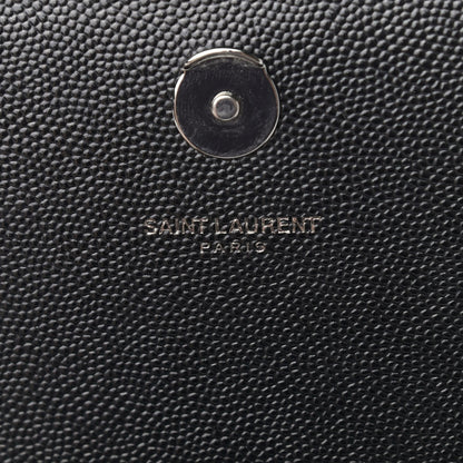 Saint Laurent Grain De Poudre Medium Classic Monogram Kate Satchel Black 9 of 10