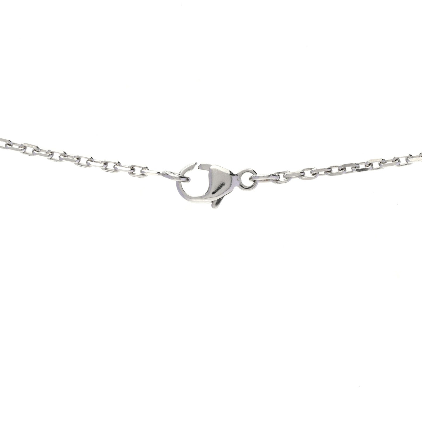 Palladium Mini Pop H Pendant Necklace Marron Glace