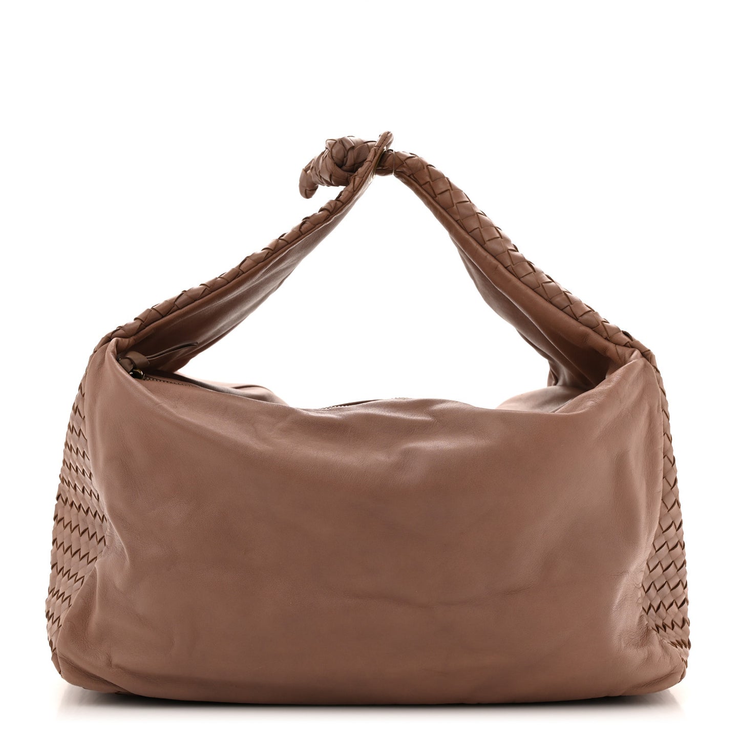 Nappa Intrecciato Large Knot Hobo Old Petra