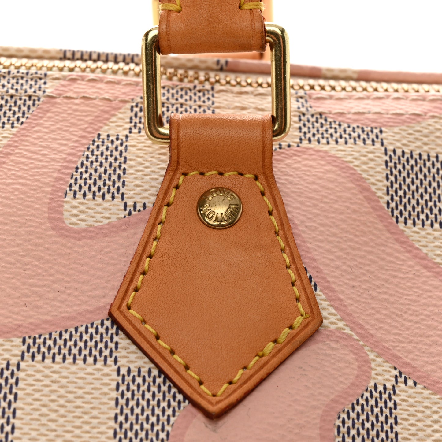 Damier Azur Tahitienne Speedy Bandouliere 30 Rose Ballerine