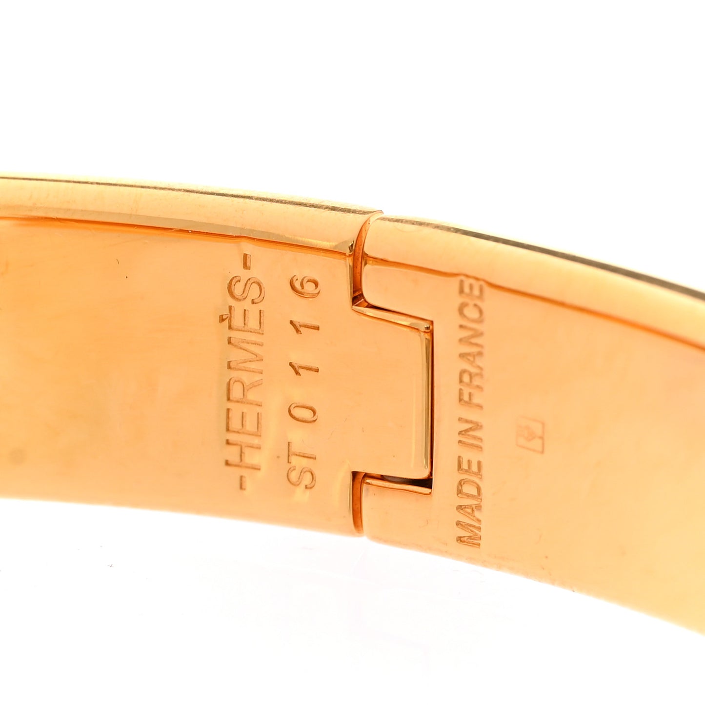 Enamel Narrow Clic Clac H Bracelet PM Orange