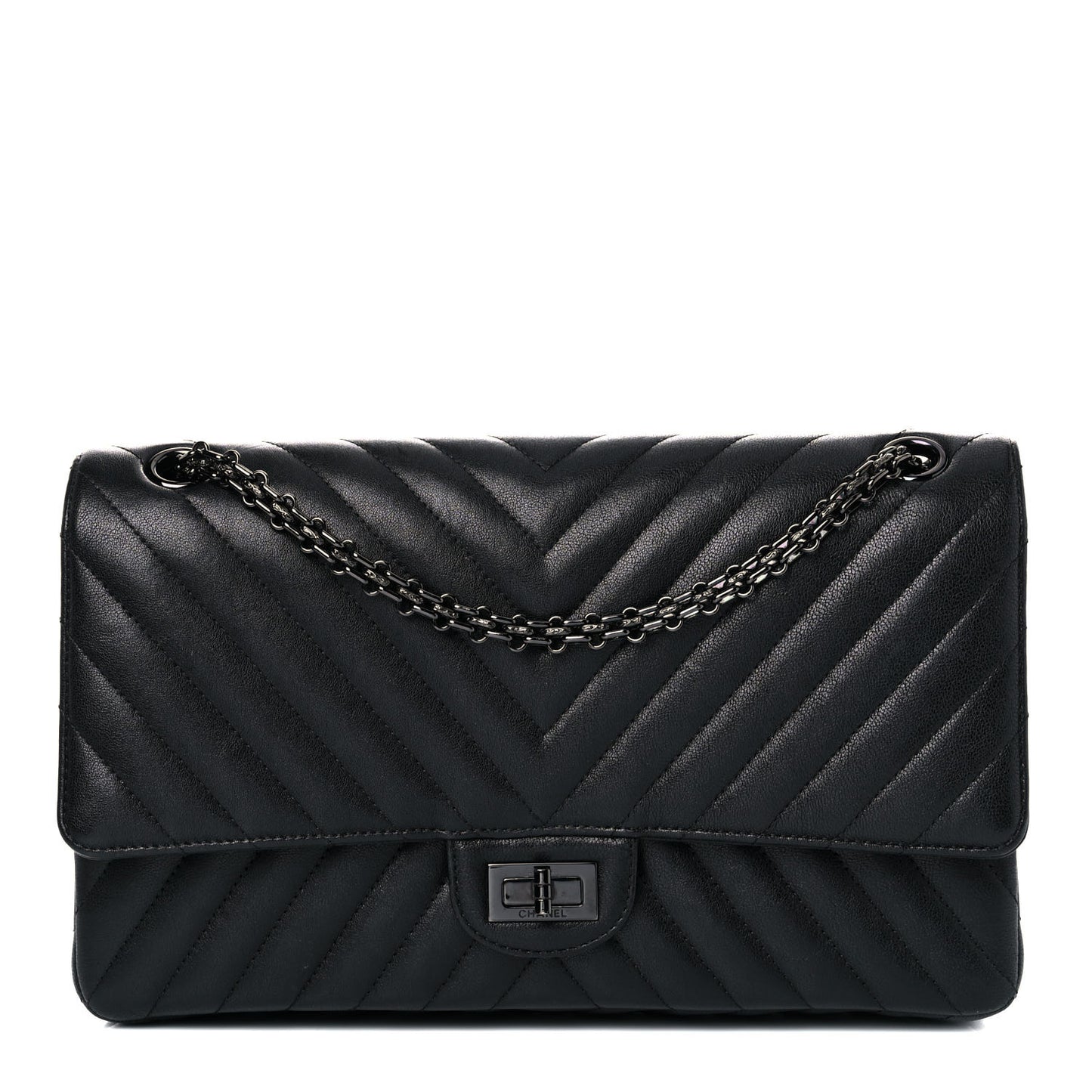 Sheepskin Chevron Quilted 2.55 Reissue 226 Flap So Black