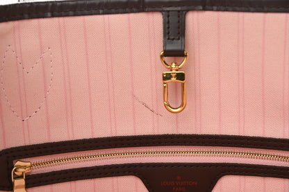 Louis Vuitton Damier Ebene Neo Neverfull MM Rose Ballerine 11 of 15