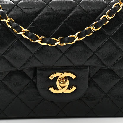 Chanel Lambskin Quilted Small Double Flap Black 8 of 13