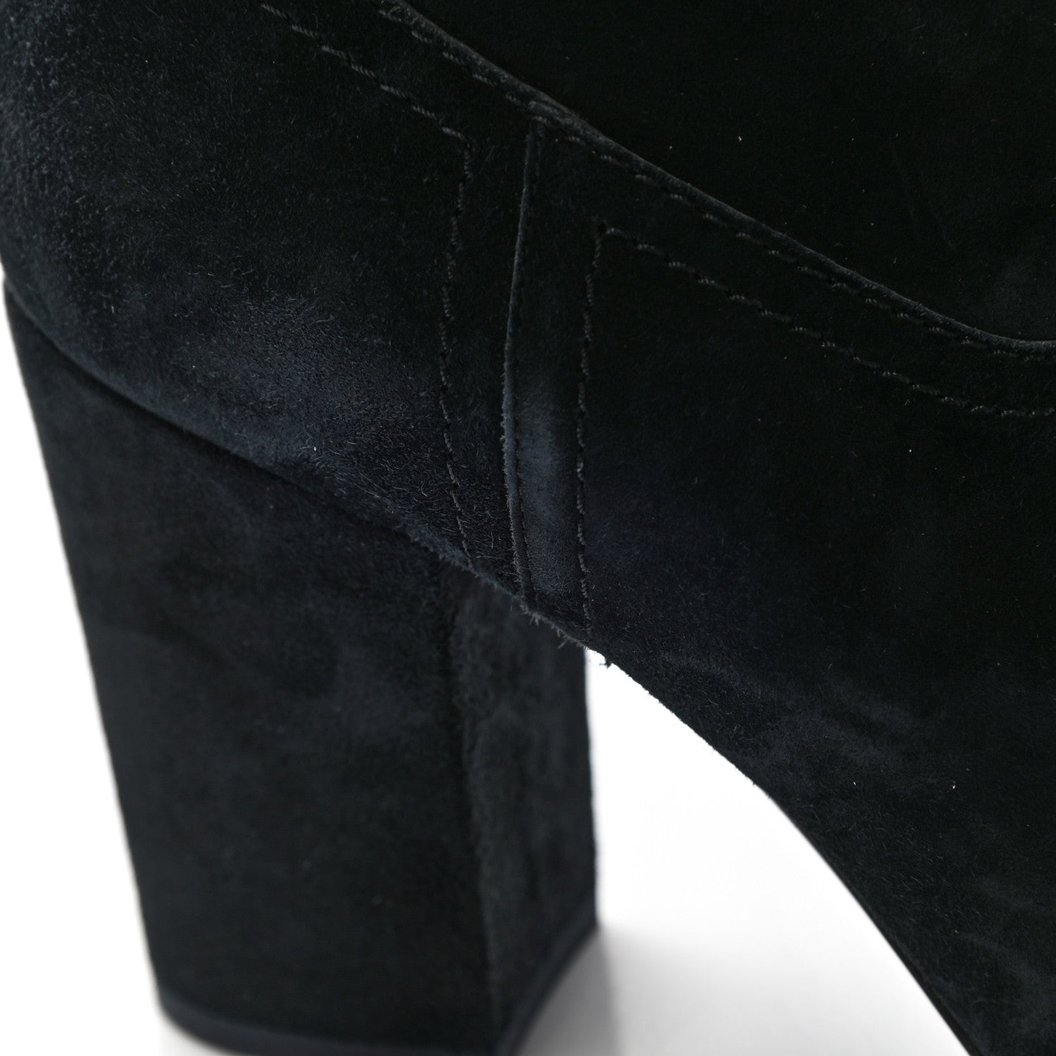 Chanel Suede Calfskin Fabric Short Boots 40.5 Blue 15 of 17