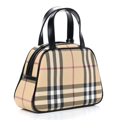 Burberry House Check Mini Top Handle Bag Black 3 of 8