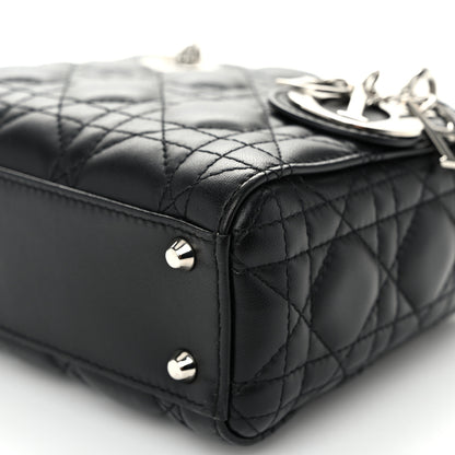 Christian Dior Lambskin Cannage Mini Lady Dior Black 10 of 10