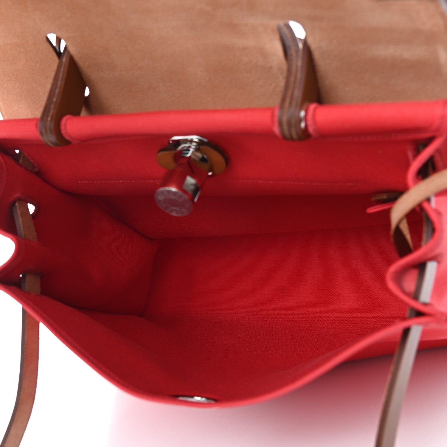 Hermes Vache Hunter Toile Herbag Zip 31 PM Bougainvillea 6 of 11