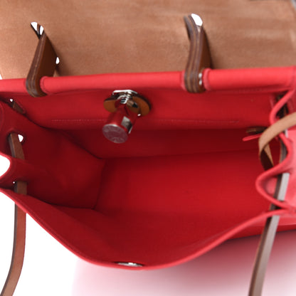 Hermes Vache Hunter Toile Herbag Zip 31 PM Bougainvillea 6 of 11