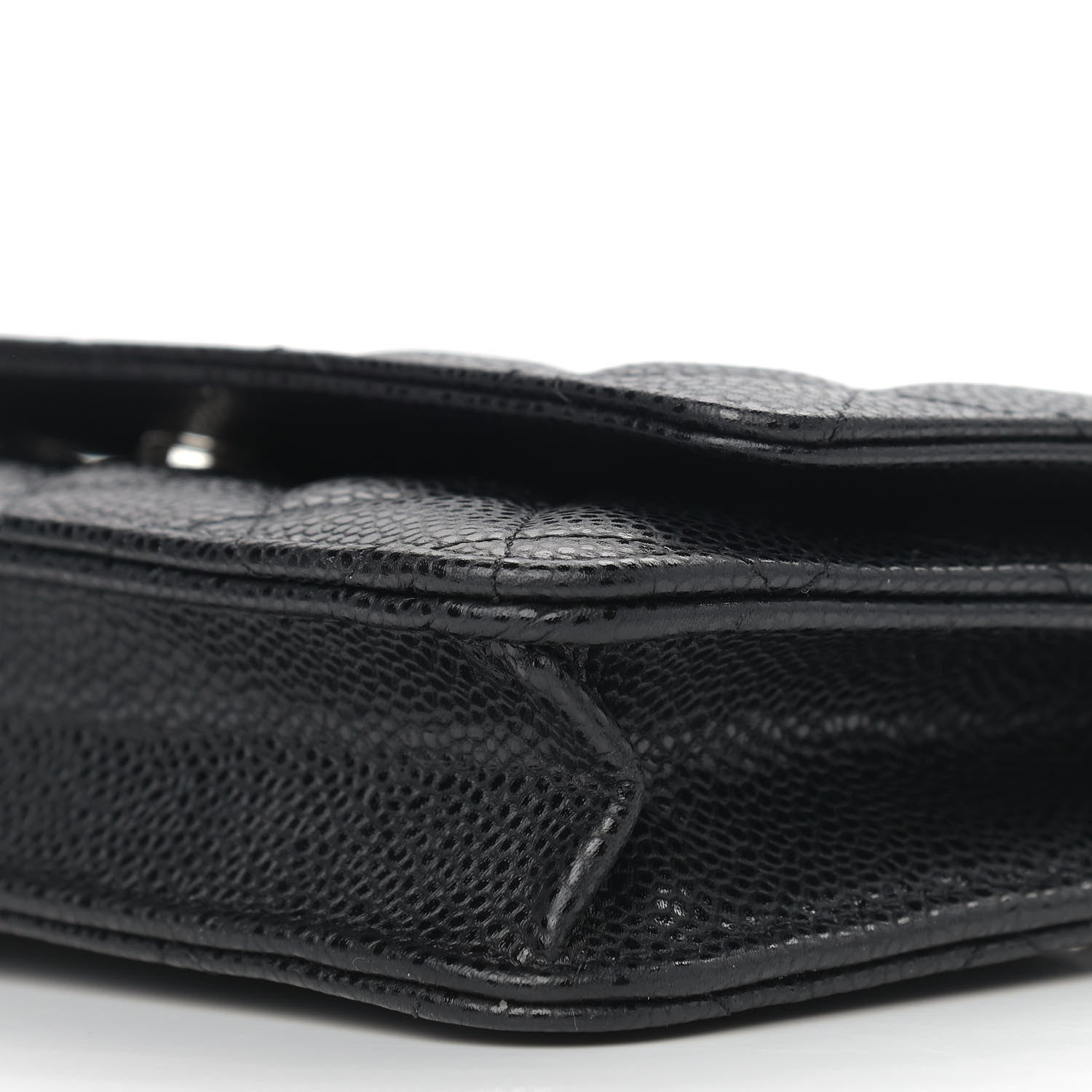 Chanel Caviar Quilted Wallet On Chain WOC Black 10 of 11