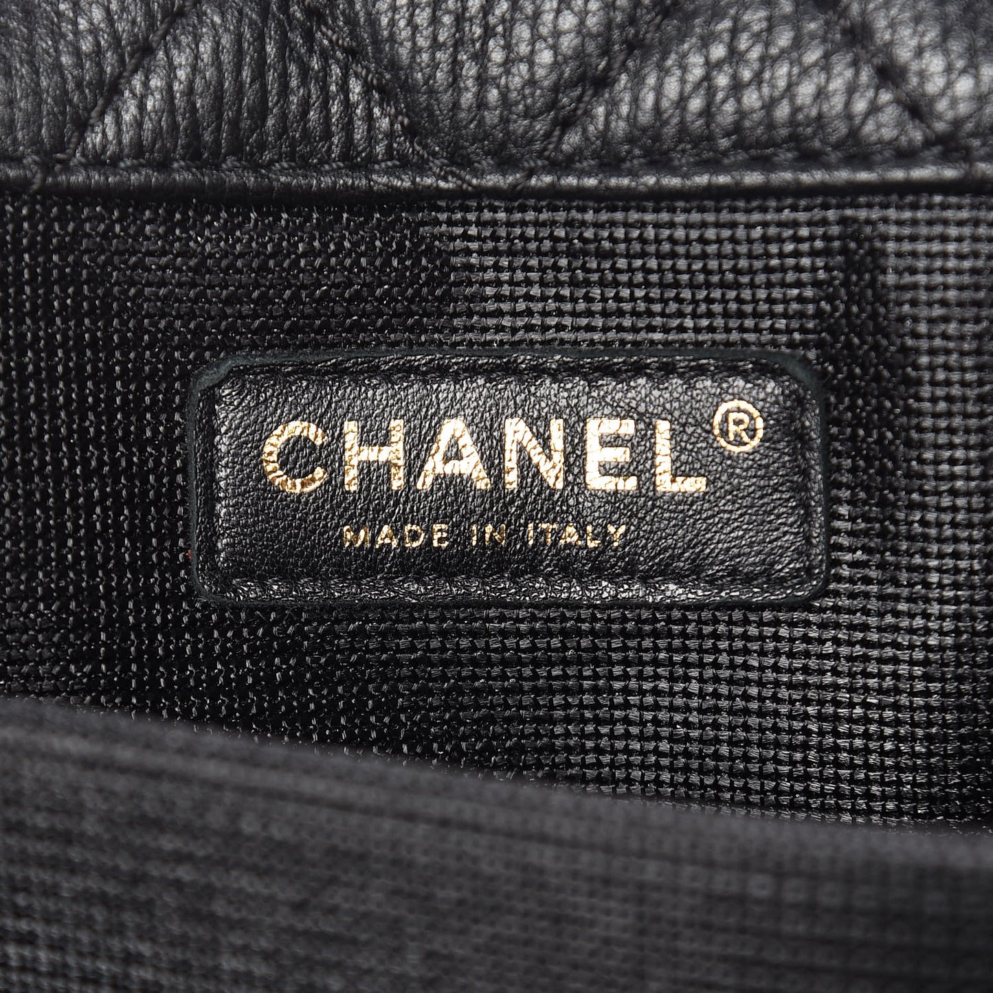 Calfskin Quilted XXL Travel Flap Bag Black