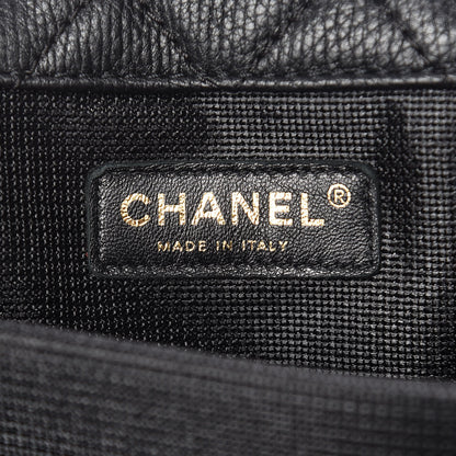 Chanel Calfskin Quilted XXL Travel Flap Bag Black 6 of 11