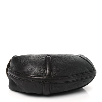 Bottega Veneta Calfskin Shearling Aviator Mini Jodie Dark Brown Fondant 5 of 11
