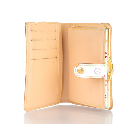 Louis Vuitton Monogram Multicolor French Purse Wallet White 6 of 10