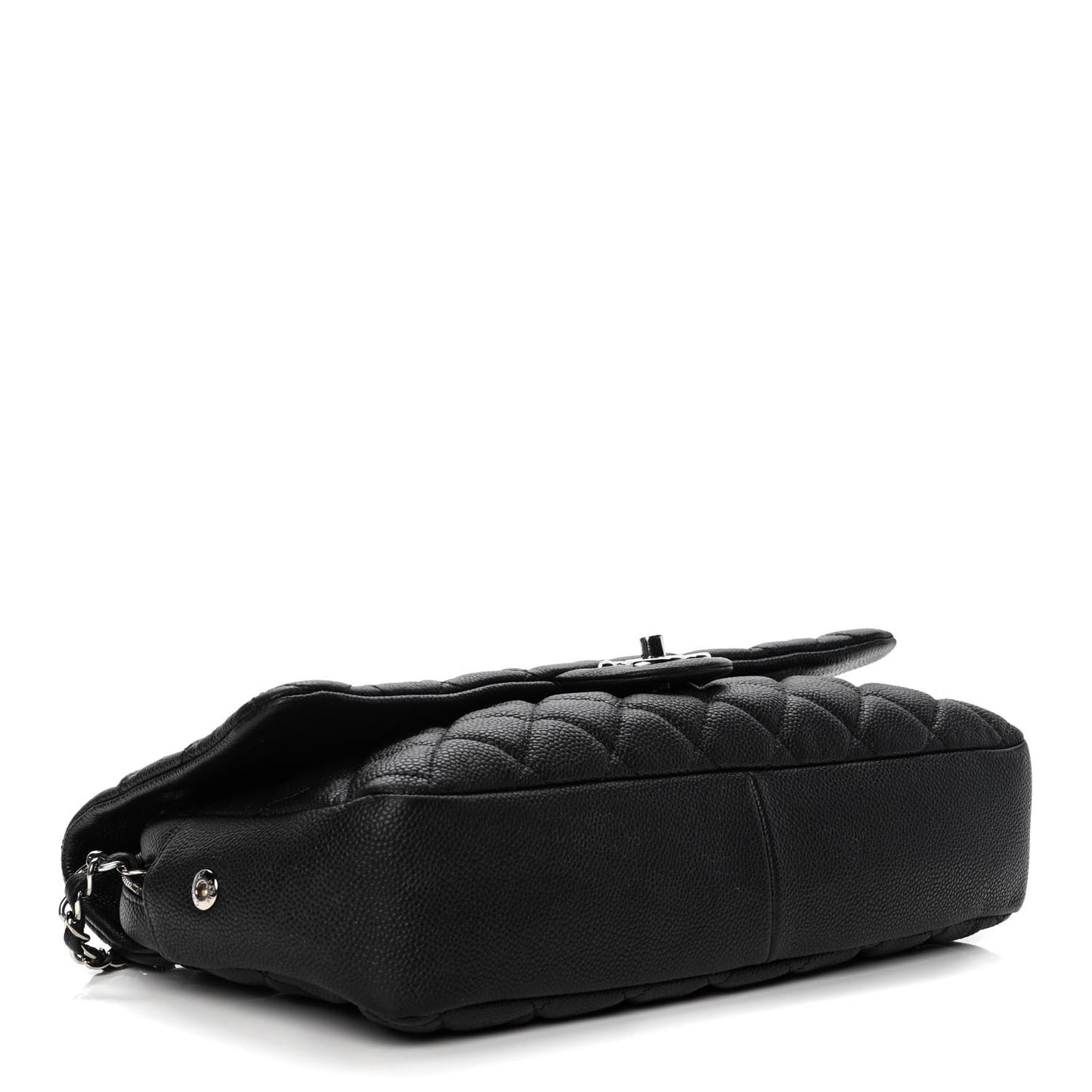 Caviar Quilted Jumbo Easy Flap Black