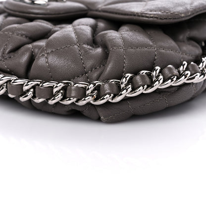 Chanel Washed Lambskin Quilted Mini Chain Around Flap Taupe 9 of 19