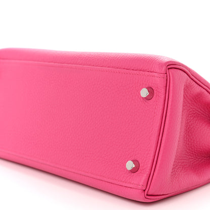 Hermes Togo Kelly Retourne 28 Rose Shocking 10 of 16