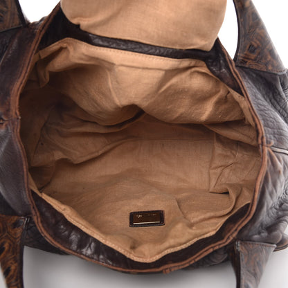 Fendi Zucca Nappa Nuvolata Vitello Tortuga Spy Tobacco Moro 5 of 17