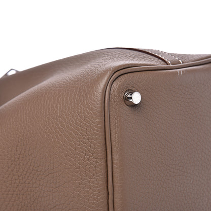 Hermes Taurillon Clemence Picotin Lock 18 PM Etoupe 6 of 10