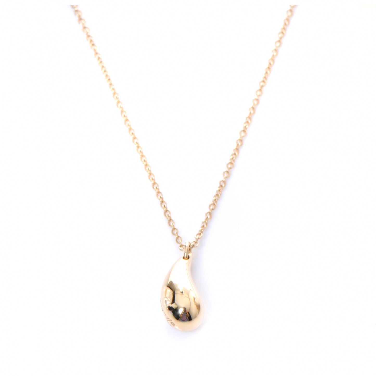 Elsa 18K Yellow Gold Peretti Teardrop Necklace