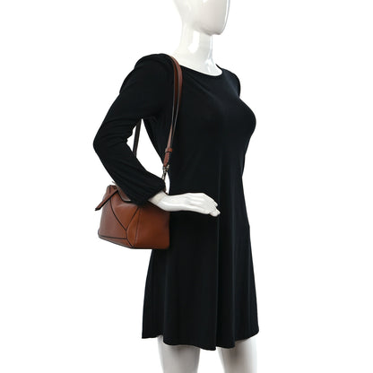 Loewe Calfskin Small Puzzle Bag Tan 2 of 8