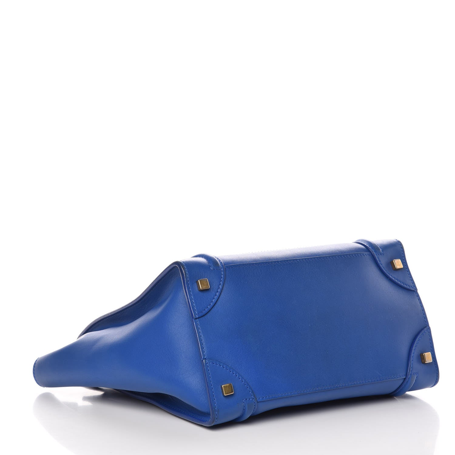 Celine Smooth Calfskin Mini Luggage Royal Blue 4 of 18