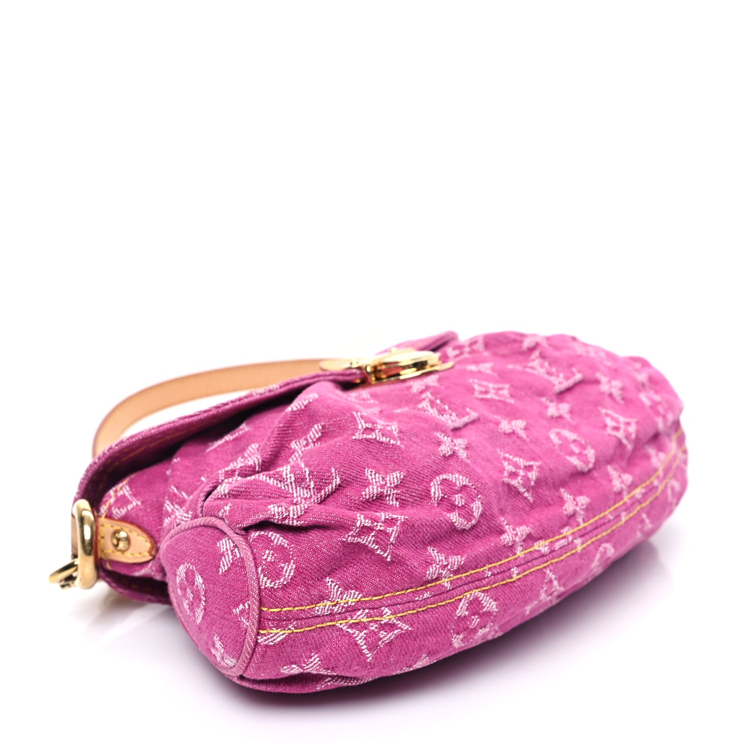 Louis Vuitton Monogram Denim Mini Pleaty Fuchsia 4 of 10