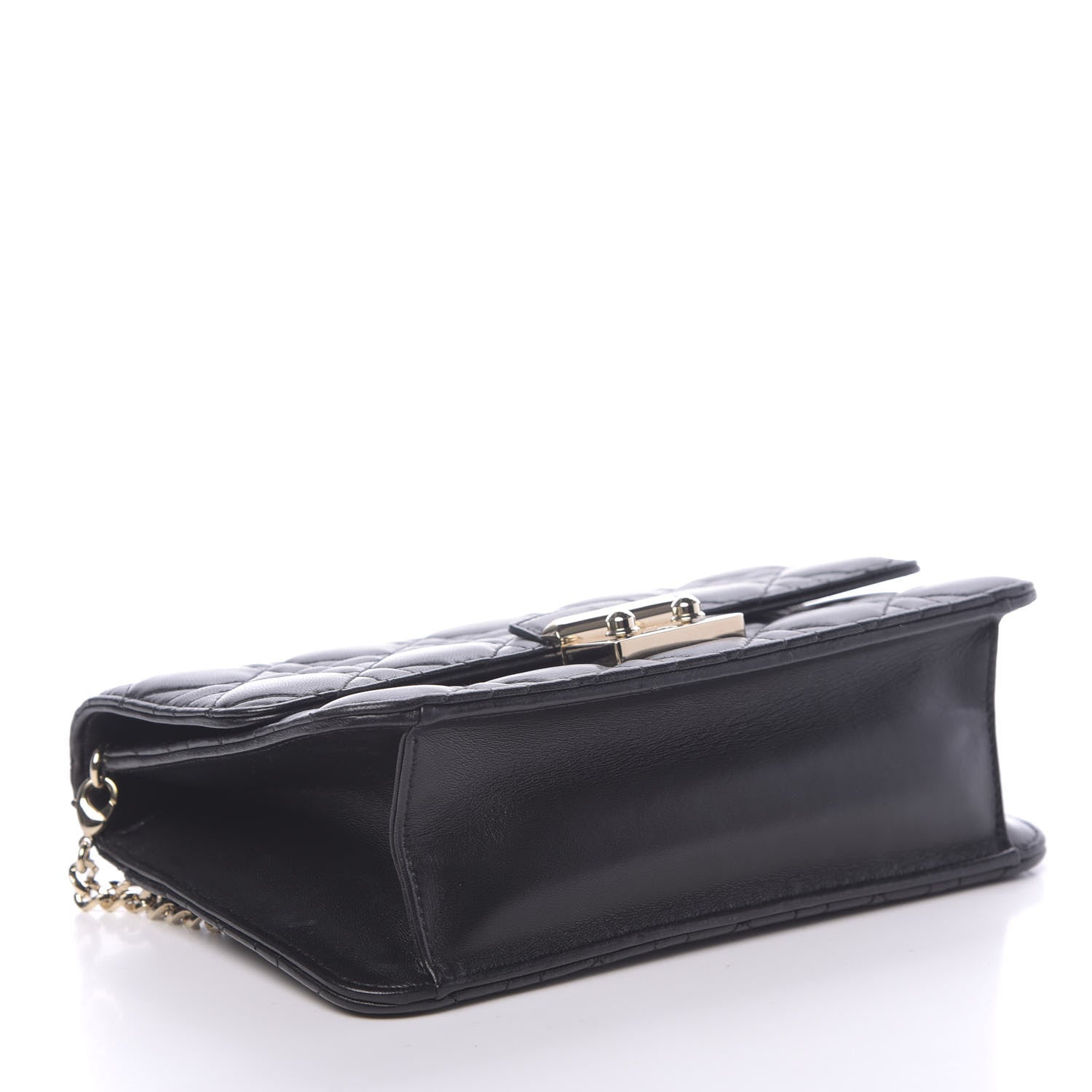Christian Dior Lambskin Cannage Miss Dior Promenade Pouch Black 4 of 11