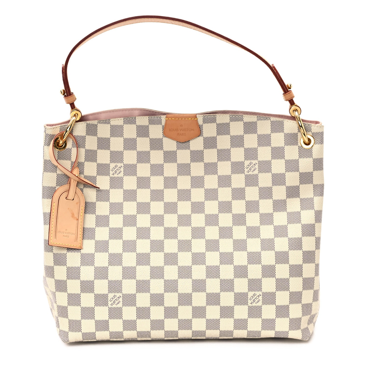 Louis Vuitton Damier Azur Graceful PM Rose Ballerine 1 of 11