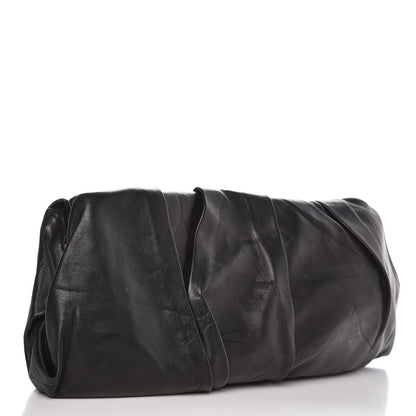 Prada Nappa Pleated Clutch Nero Black 3 of 9