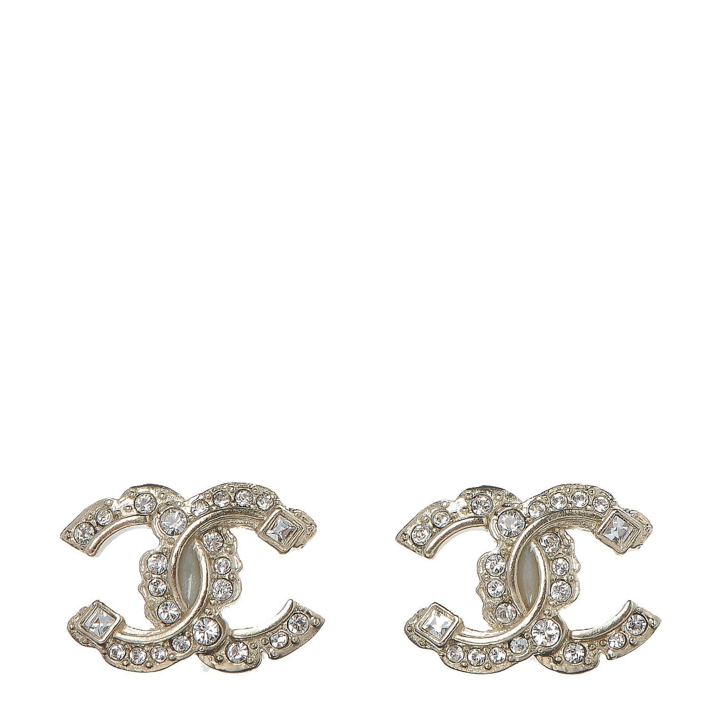 Crystal CC Earrings Gold