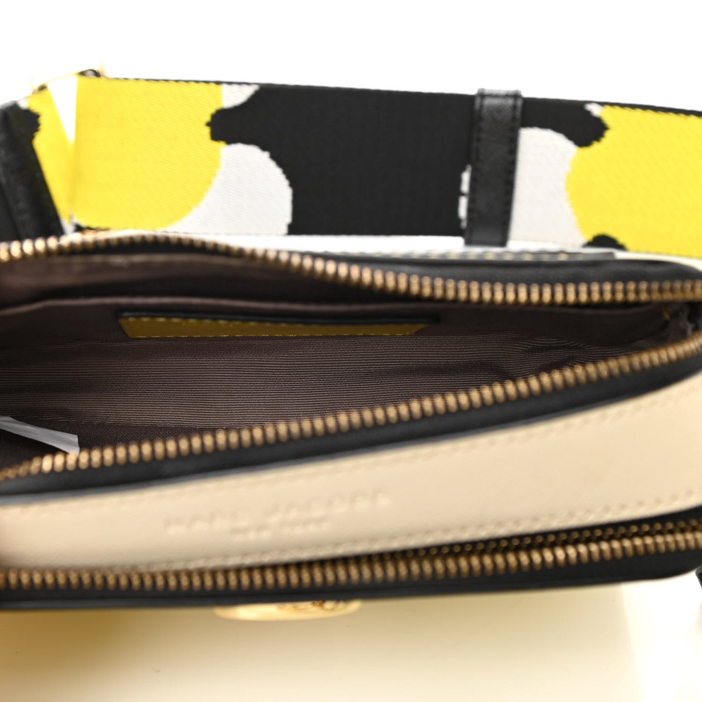 Saffiano Small Snapshot Camera Bag Yellow