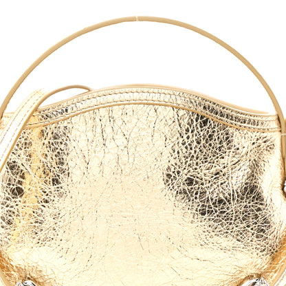 Givenchy Metallic Tumbled Calfskin Nano Voyou Bag Golden Sand 8 of 12