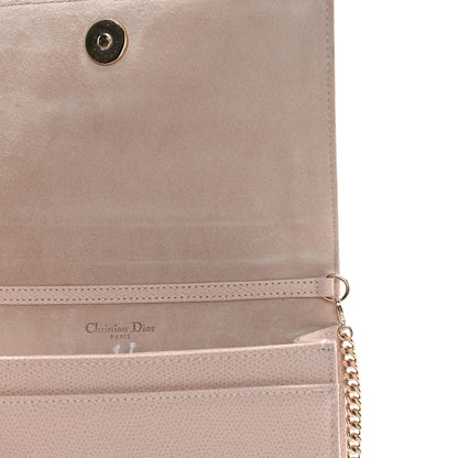 Christian Dior Grained Calfskin Diorama Wallet on Chain Pouch Nude 12 of 12