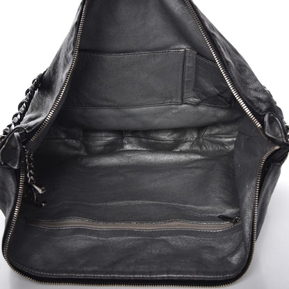 Chanel Glazed Caviar Modern Chain Hobo Black 5 of 11