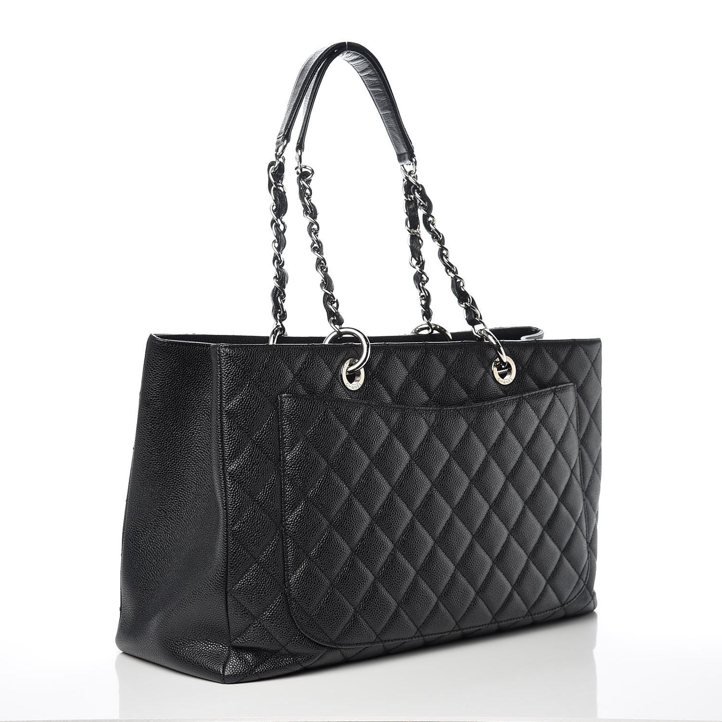 Caviar Quilted XL Grand Shopping Tote GST Black