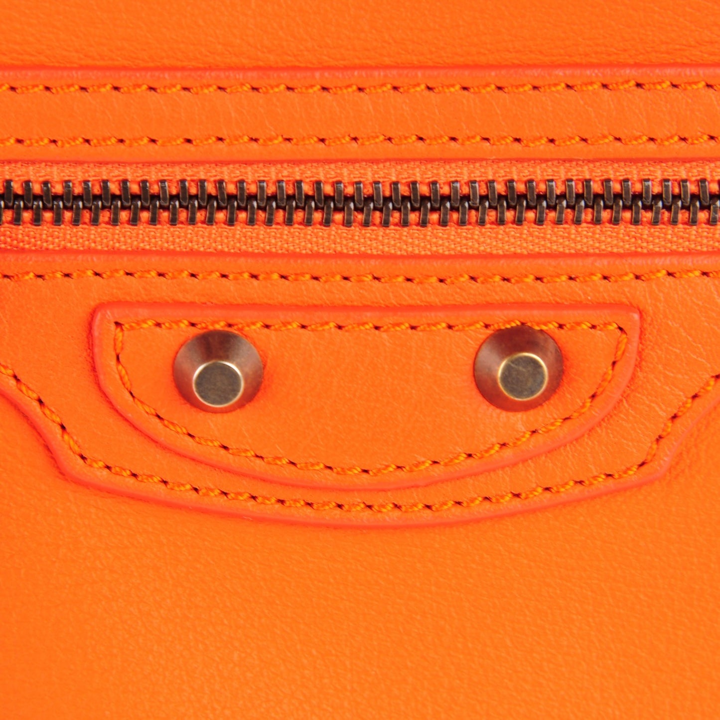 Veau Papier A4 Tote Tangerine