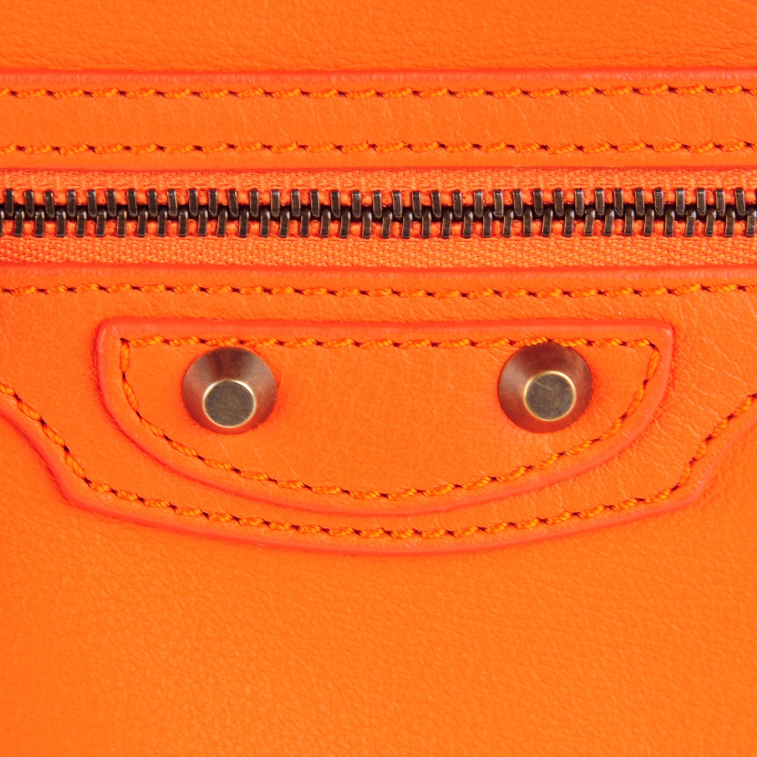 Balenciaga Veau Papier A4 Tote Tangerine 7 of 11