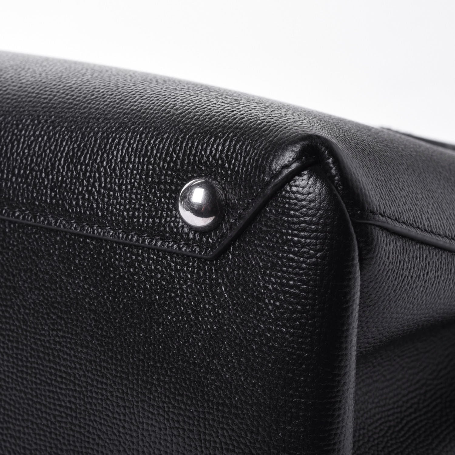 Burberry Derby Calfskin House Check Medium Banner Tote Black 14 of 16
